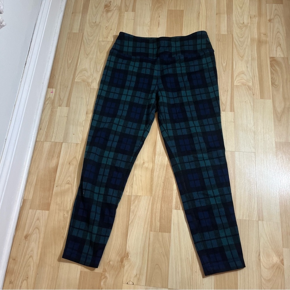 Vineyard Vines Women’s Green/Blue Plaid Cozy Legging Tartan Small